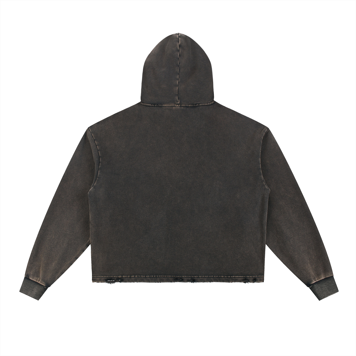 VINTAGE WASHED FRAYED-HEM HOODIE®