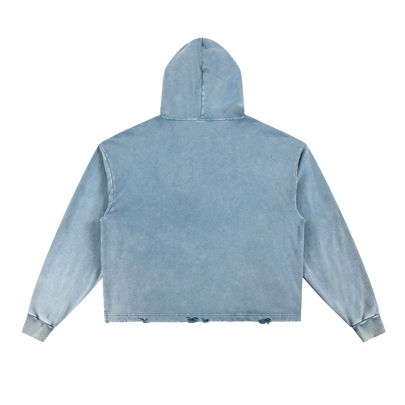 VINTAGE WASHED FRAYED-HEM HOODIE®