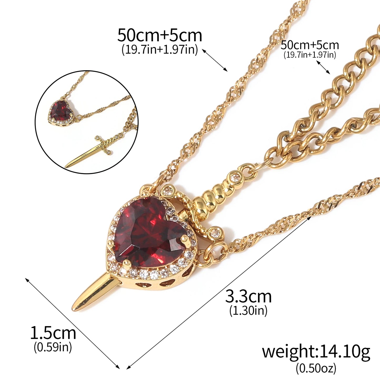 SWORD HEART NECKLACE®