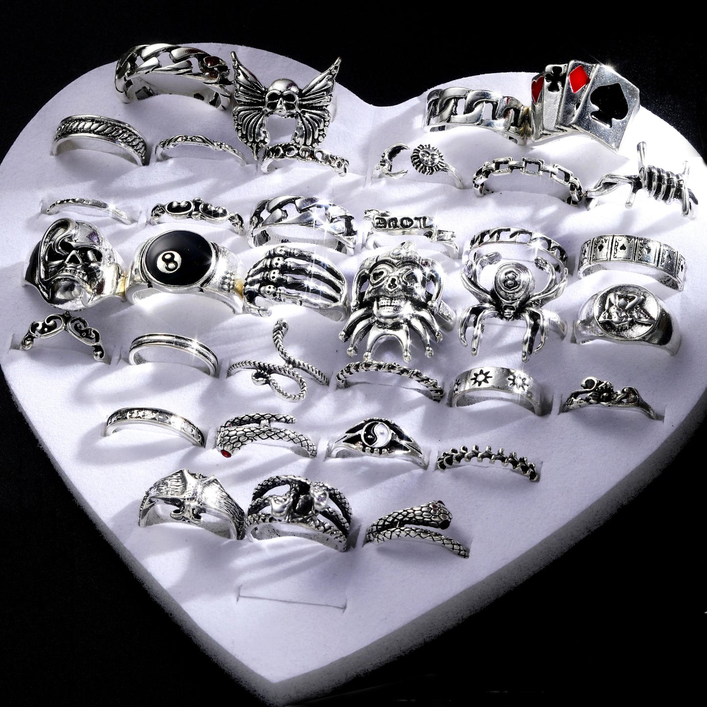 35 PIECE PUNK METAL RINGS®