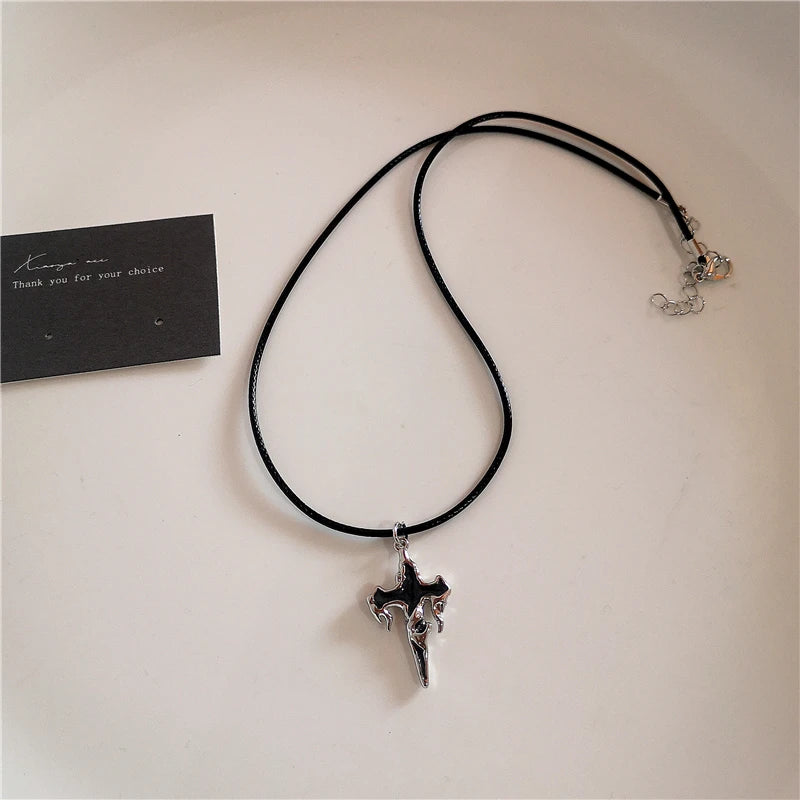 BLACK CROSS NECKLACE®