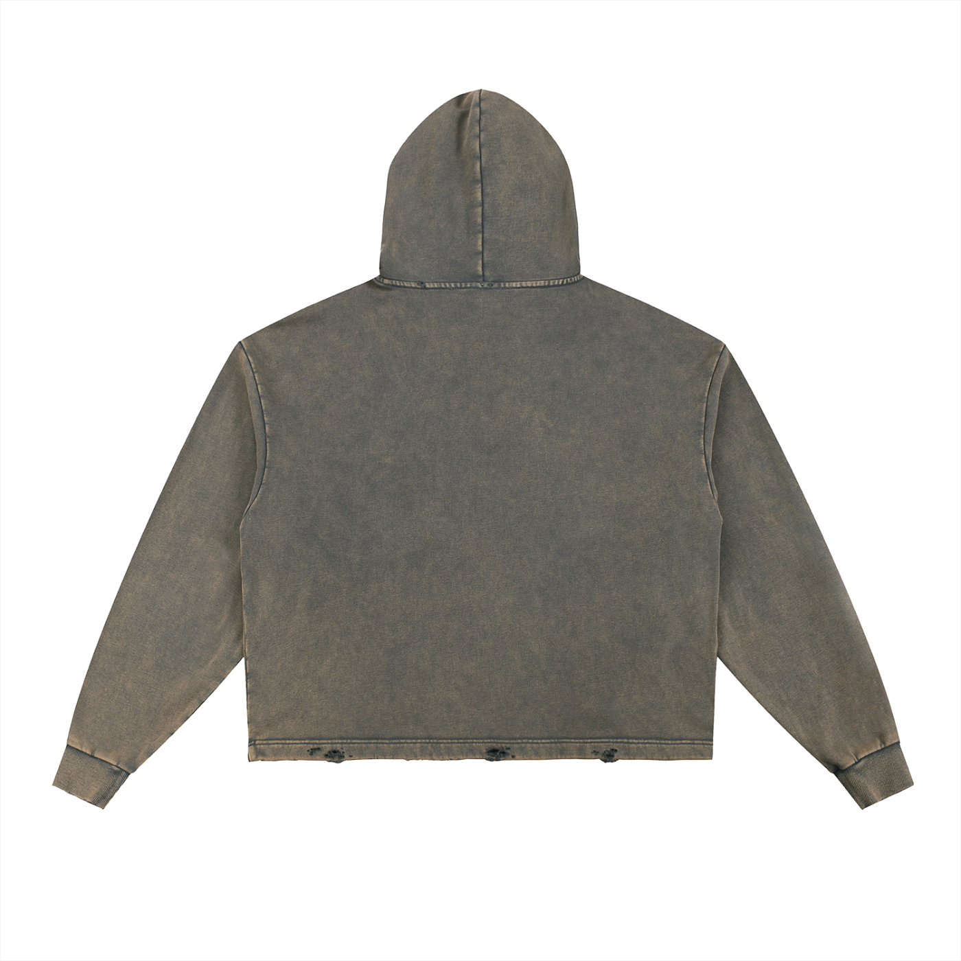 VINTAGE WASHED FRAYED-HEM HOODIE®