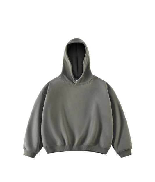 SIMPLE SOFT COTTON HOODIE® [DARK GREY]